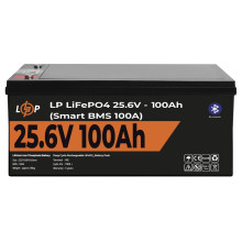 Аккумулятор LogicPower LP LiFePO4 24V (25,6V) - 100 Ah (2560Wh) (Smart BMS 100А) з BT 20200