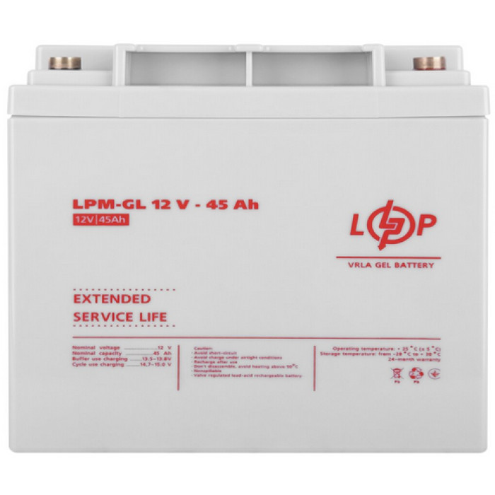 Аккумулятор LogicPower LPM-GL гелевый 12 В 45 Ач 20269 - изображение 4