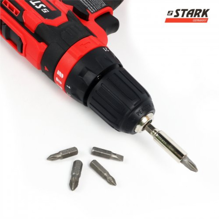 Дриль-шуруповерт ударний акумуляторний STARK CD-20-2 Li-Ion 210020010 - зображення 11