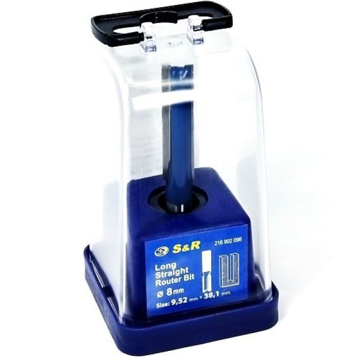 Фреза пазовая прямая по дереву S&R D9.52 l38 d8 216902096 - изображение 5