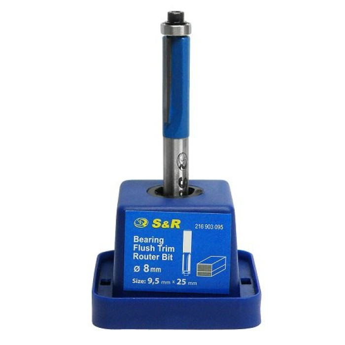Фреза кромочная по дереву S&R D9.5 l25 d8 216903095 - изображение 4