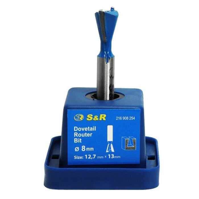 Фреза пазовая V-образная по дереву S&R D12.7 l13 d8 216908254 - изображение 3