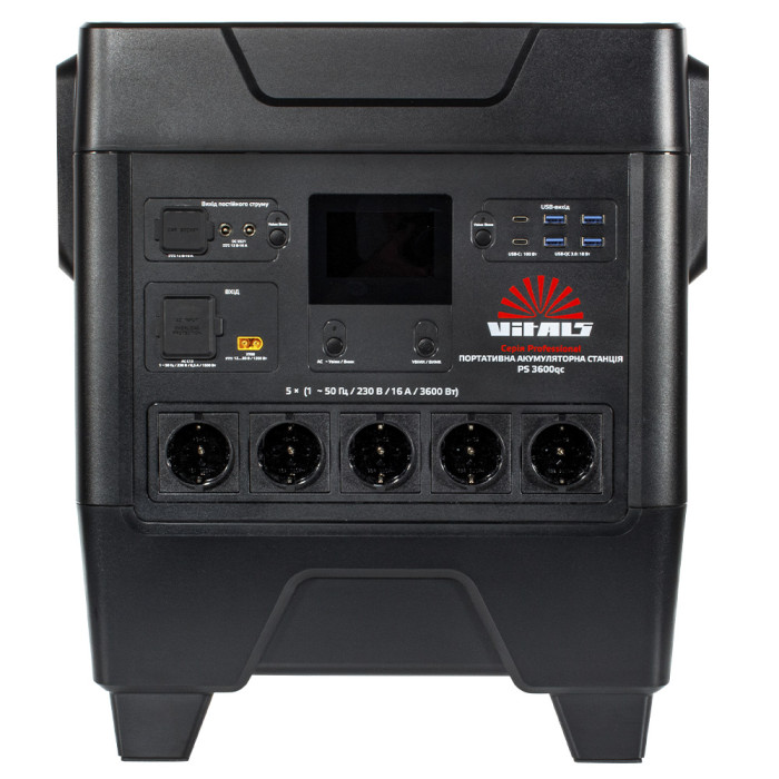 Портативна акумуляторна станція Vitals Professional PS 3600qc 217493 - зображення 3