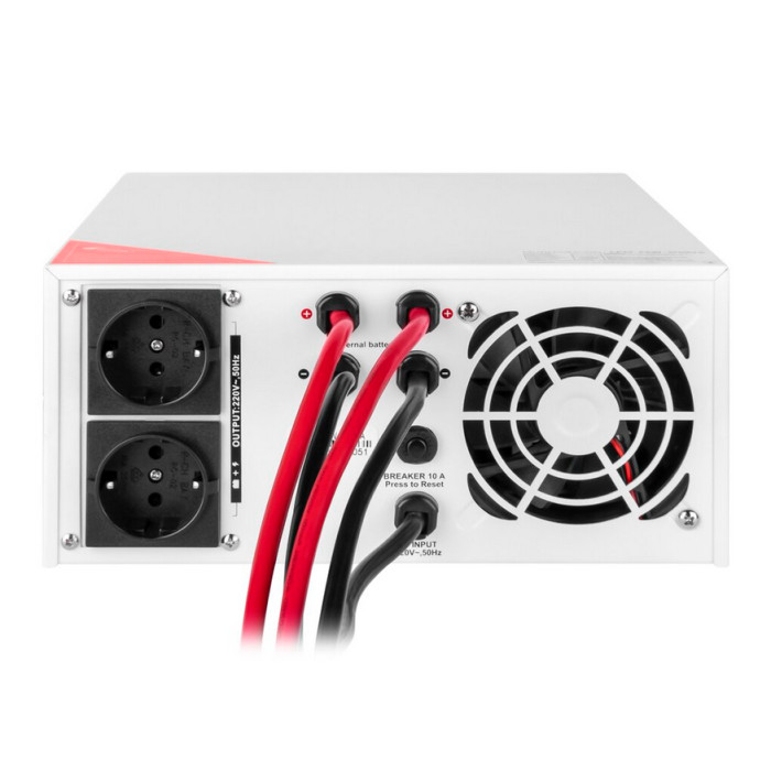 Лінійно-інтерактивне ДБЖ з правильною синусоїдою LogicPower 12V LPM-PSW-1500VA White 22755 - зображення 6