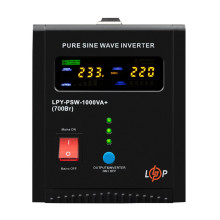 Лінійно-інтерактивне ДБЖ з правильною синусоїдою LogicPower LPY-PSW-1000VA+ (700Вт) 10A/20A 22871
