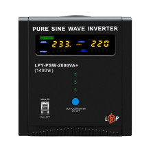Лінійно-інтерактивне ДБЖ LogicPower LPY-PSW-2000VA+ (1400Вт) 10A/20A з правильною синусоїдою 24V 22873