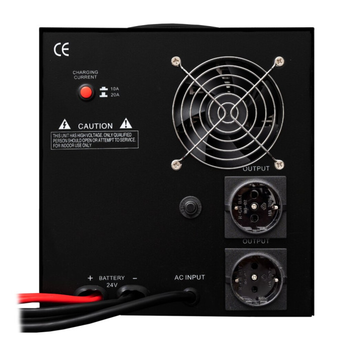 Лінійно-інтерактивне ДБЖ LogicPower LPY-PSW-2000VA+ (1400Вт) 10A/20A з правильною синусоїдою 24V 22873 - зображення 4