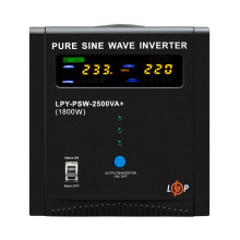 Джерело безперебійного живлення LogicPower LPY-PSW-2500VA+ (1800Вт) 10A/20A з правильною синусоїдою 24V 22874