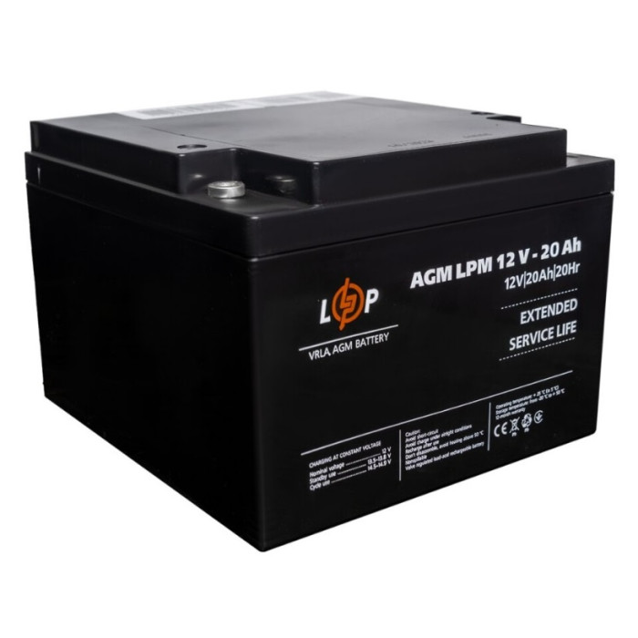 Аккумулятор LogicPower LPM AGM 12 В 20 Аг 22882 - изображение 4