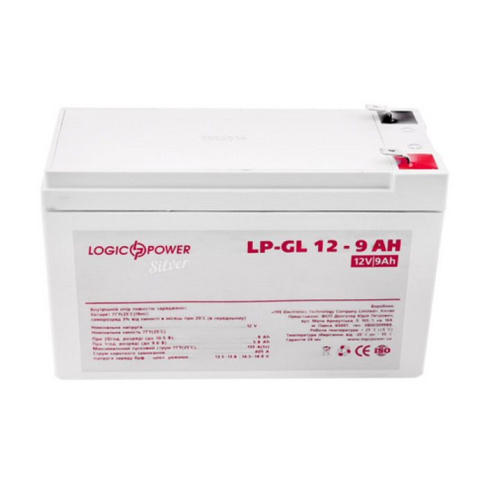 Аккумулятор LogicPower LP-GL Silver гелевый 12 В 9 Ач 2335 - изображение 2
