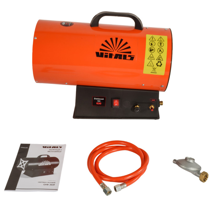 Обігрівач газовий акумуляторний Vitals GHB-303Т 235350 - зображення 13