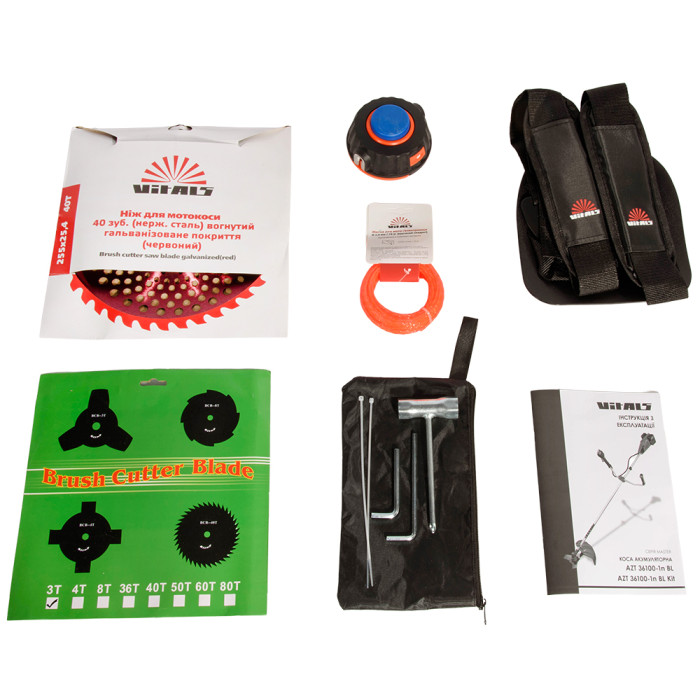 Коса акумуляторна Vitals Master AZT 36100-1n BL 243559 без АКБ - зображення 9