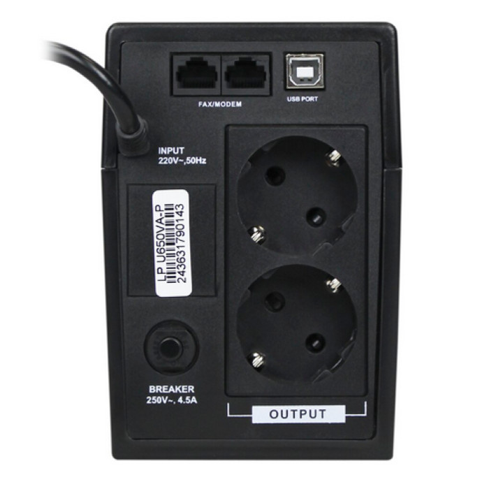 Лінійно-інтерактивне ДБЖ LogicPower LP U650VA-P 2436 - зображення 4