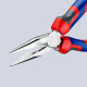 Плоскі круглогубці з ріжучими крайками KNIPEX 25 05 160 - зображення 3