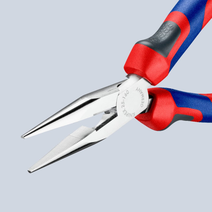 Плоскі круглогубці з ріжучими крайками KNIPEX 25 05 160 - зображення 6