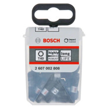 Биты ударные 25 шт BOSCH Pro Impact T40 25 мм 2607002808