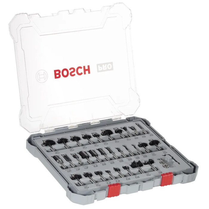 Набор фрез по дереву 30 шт BOSCH PRO 8 мм 2607017475