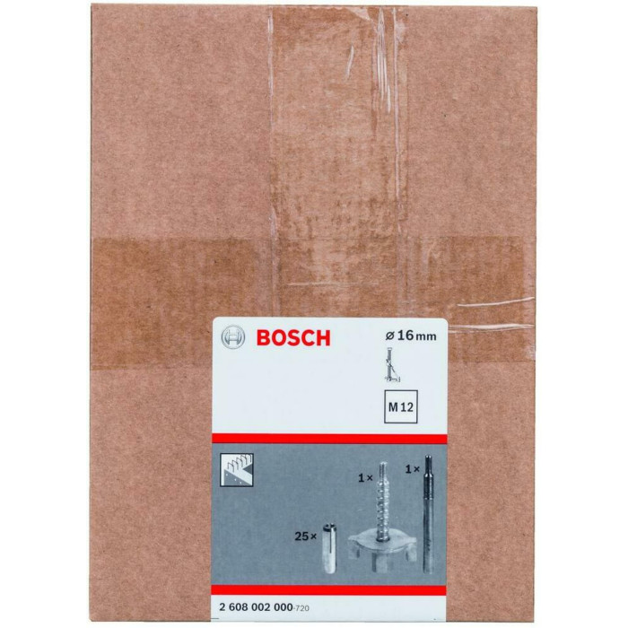 Кріпильний комплект з дюбелями BOSCH PRO 16 мм 2608002000 - зображення 2