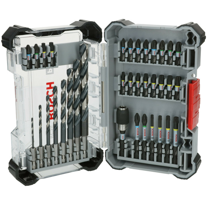 Набір біт та свердел BOSCH PRO Impact Metal Set 35 предметів 2608521U81