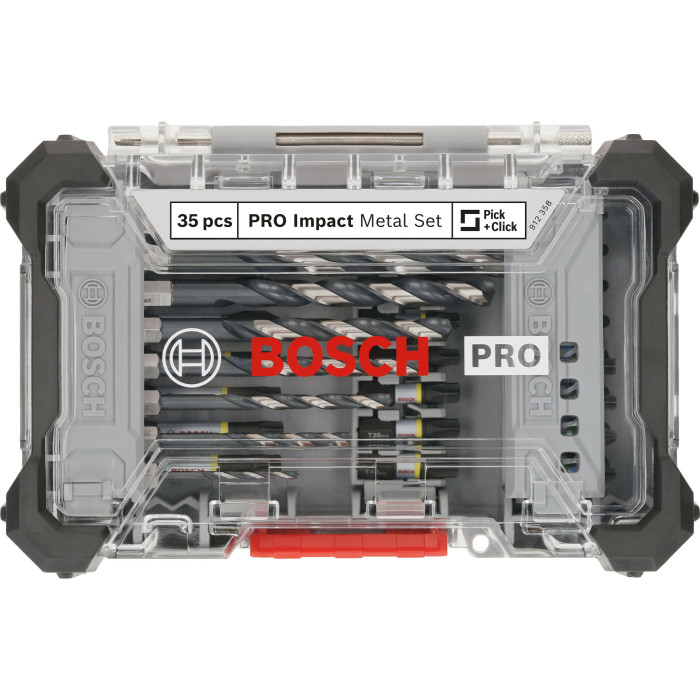 Набір біт та свердел BOSCH PRO Impact Metal Set 35 предметів 2608521U81 - изображение 2