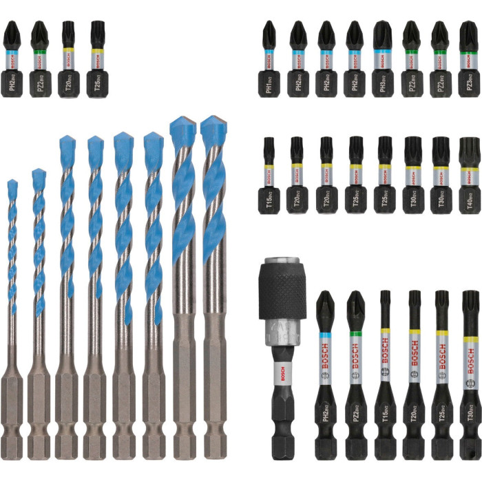 Набір біт та свердел BOSCH PRO Impact Mixed Set 35 предметів 2608522518 - зображення 3