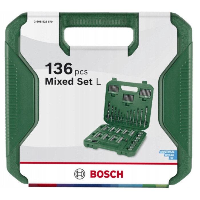 Набор бит и свёрл 136 предметов BOSCH Mixed Set L 2608522570 - изображение 2