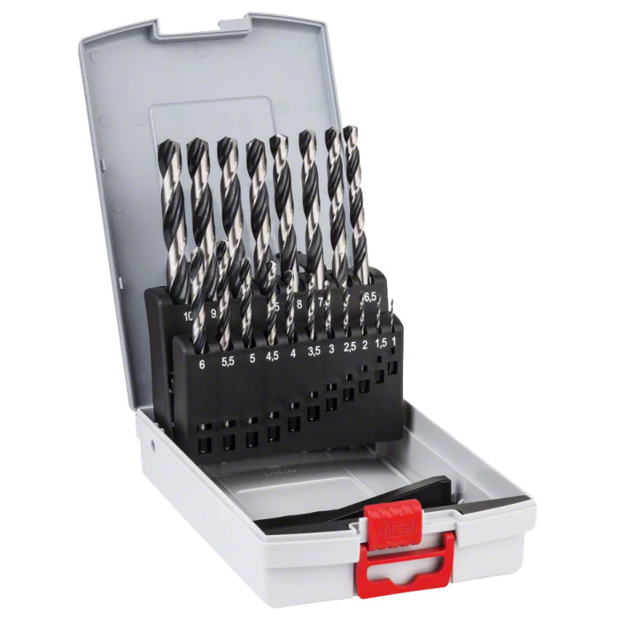 Набор свёрл по металлу 19 шт BOSCH HSS PointTeQ 1-10 мм 2608577351