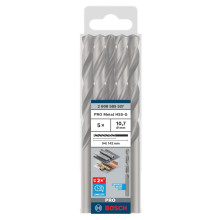 Свёрла по металлу 5 шт BOSCH PRO Metal HSS-G 10.7х94х142 мм 2608585527