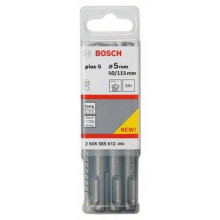 Бури по бетону 10 шт BOSCH SDS plus-5 5х50х115 мм SDS-Plus 2608585612