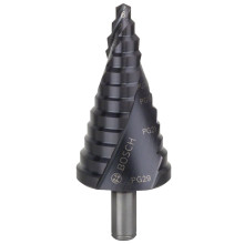 Сверло ступенчатое по металлу BOSCH HSS-AlTiN 6-37х93 мм 2608588072