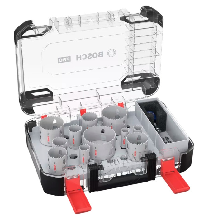 Набір біметалевих коронок універсальних 11 шт BOSCH PRO Multi Material PC Plus 20-76 мм 2608594425