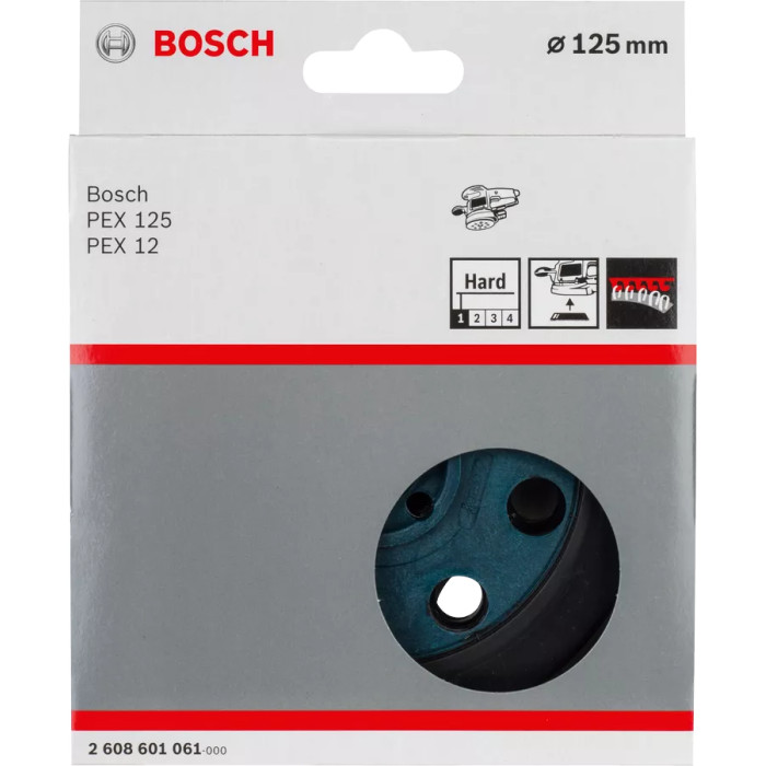 Шлифовальная платформа жерсткая BOSCH 125 мм PEX 2608601061 - изображение 2