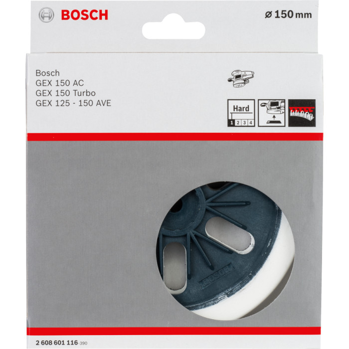 Шлифовальная платформа жесткая BOSCH 150 мм GEX 2608601116 - изображение 2