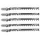 Полотна по дереву для лобзика 5 шт BOSCH HCS Speed for Wood 100х4-5.2 мм T 244 D 2608630058