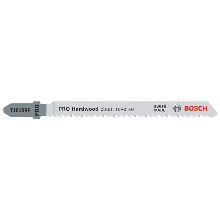Полотна по дереву для лобзика 5 шт BOSCH BIM PRO Hardwood clean reverse 100х2.5 мм T 101 BRF 2608634235 - изображение 2