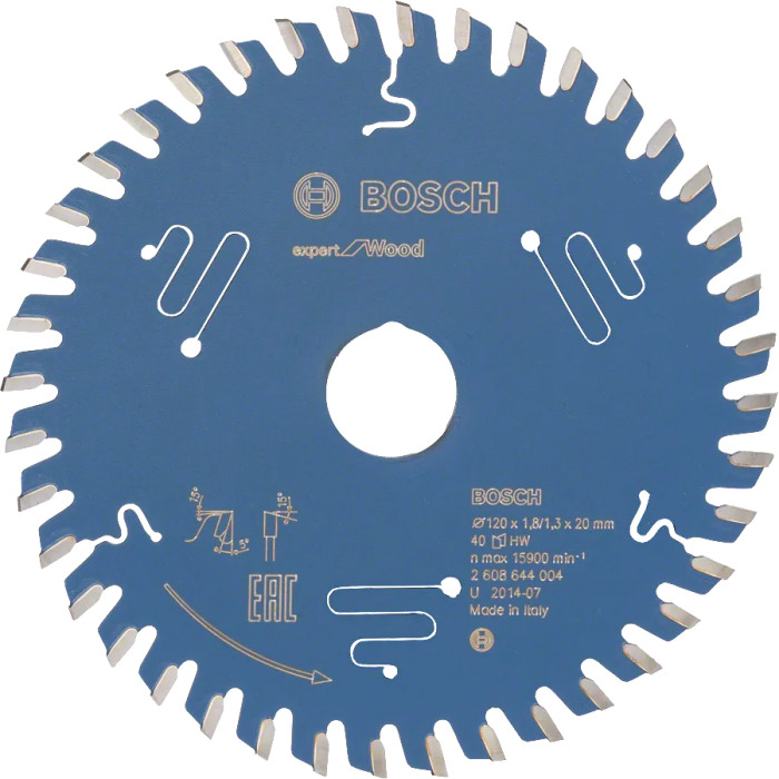 Диск пильный по дереву BOSCH Expert for Wood 120х20х40 2608644004