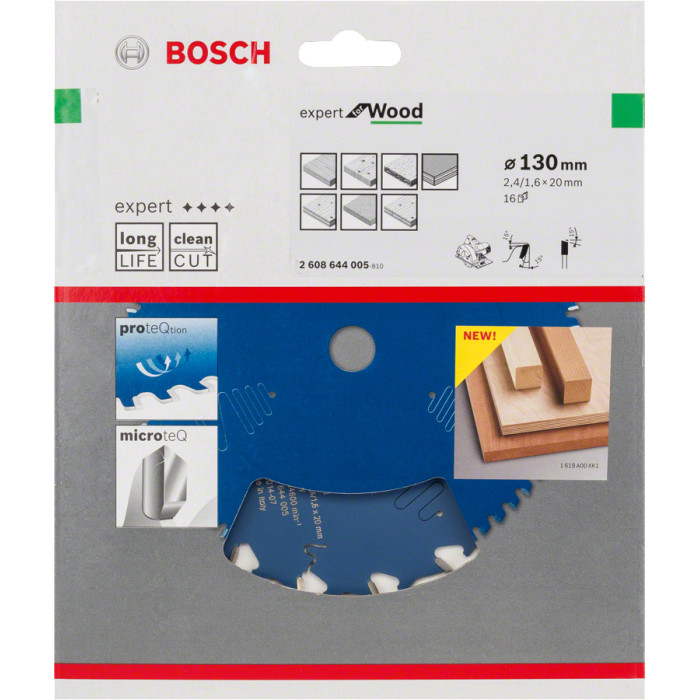 Диск пильный по дереву BOSCH Expert for Wood 130х20х16 2608644005 - изображение 2