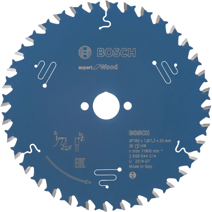 Диск пильный по дереву BOSCH Expert for Wood 160х20х36 2608644014
