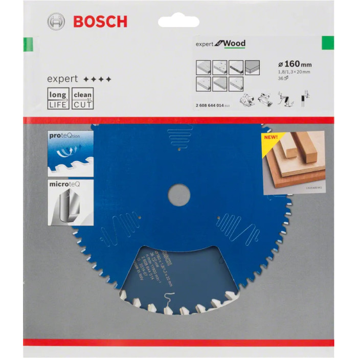 Диск пильный по дереву BOSCH Expert for Wood 160х20х36 2608644014 - изображение 2