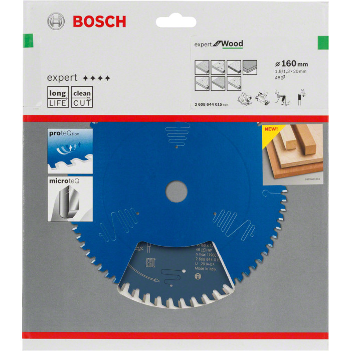 Диск пильный по дереву BOSCH Expert for Wood 160х20х48 2608644015 - изображение 2