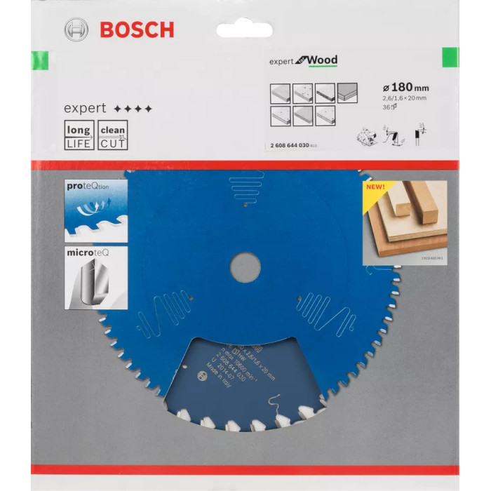 Диск пильный по дереву BOSCH Expert for Wood 180х20х36 2608644030 - изображение 2