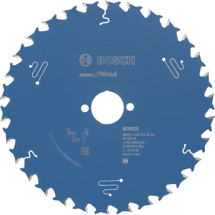 Диск пильный по дереву BOSCH Expert for Wood 200х30х30 2608644052