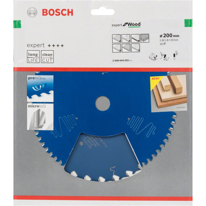 Диск пильный по дереву BOSCH Expert for Wood 200х30х30 2608644052 - изображение 2