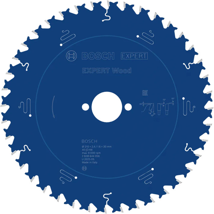 Диск пильный по дереву BOSCH EXPERT Wood 210х30х40 2608644056