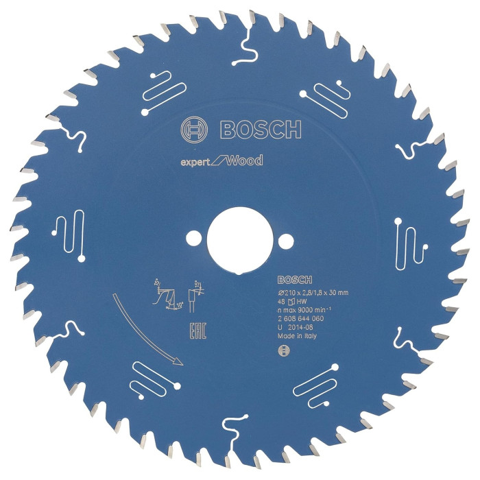Диск пильный по дереву BOSCH Expert for Wood 210х30х48 2608644060