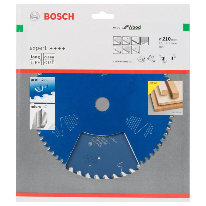 Диск пильный по дереву BOSCH Expert for Wood 210х30х48 2608644060 - изображение 2