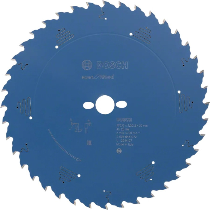 Диск пильный по дереву BOSCH Expert for Wood 335x30х40 2608644072