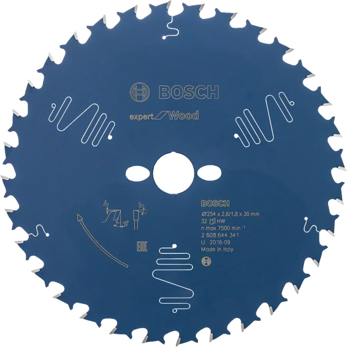 Диск пильный по дереву BOSCH Expert for Wood 254х30х32 2608644341