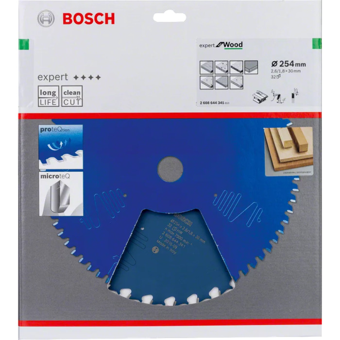 Диск пильный по дереву BOSCH Expert for Wood 254х30х32 2608644341 - изображение 2