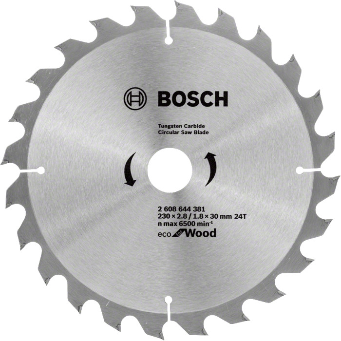 Диск пильный по дереву BOSCH Eco for Wood 230х30х24 2608644381